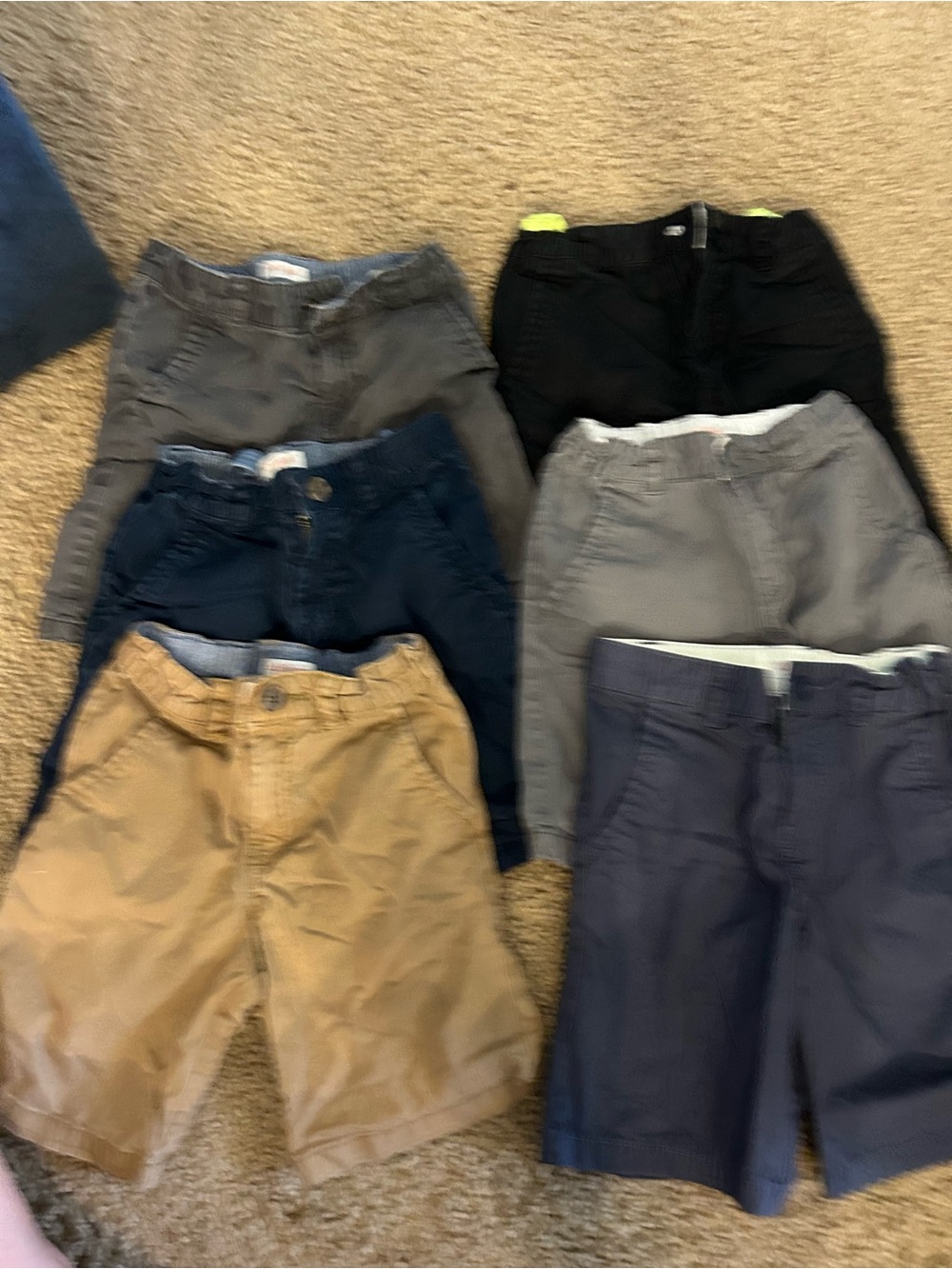 Cat & Jack Boys Shorts Pack - Navy, Khaki, Black, Gray